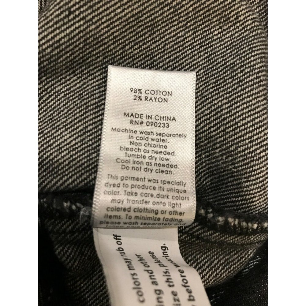 NWT PACSUN Women's Denim Jacket XS/S Black Stripe - Picture 4 of 4